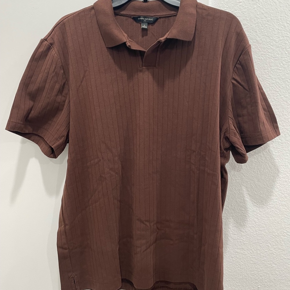 Banana Republic Rich Brown Polo Shirt
